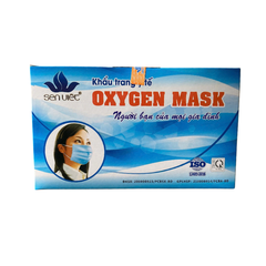 Khẩu trang y tế xanh 4 lớp ( Khẩu trang Oxygen Mask Xanh )