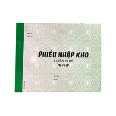 Phiếu nhập kho 2 liên A5 (50 bộ) 16*21