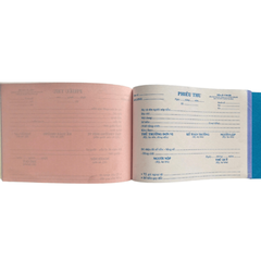 Phiếu thu 2 liên  (50 bộ) 13*19