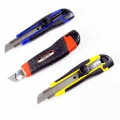 Dao rọc giấy lớn 2 lưỡi, khóa vặn Stacom E105C 18mm