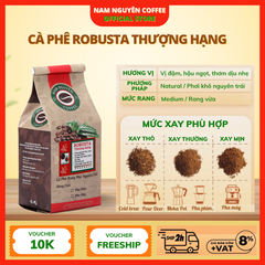 Cà phê Robusta Thượng hạng rang mộc nguyên chất - Mẫu dùng thử