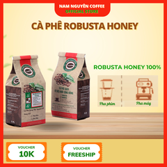 Cà phê rang mộc nguyên chất  Robusta honey 5kg , cà phê giá sỉ dành cho quán