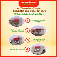 1Kg Cà phê Robusta Truyền thống nguyên chất rang xay vị đậm, hậu ngọt, thơm nồng cafe pha phin ngon từ Nam Nguyên Coffee