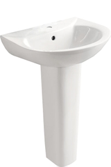 Chậu Lavabo treo tường chân dài JOMOO 12103-1/11P-I011