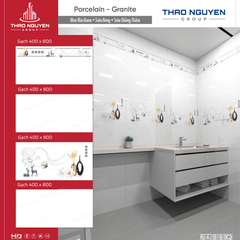 Bộ gạch ốp tường Redstar 400x800mm Porcelain REP48.8801