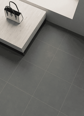 Gạch Ấn Độ 600x600 men Matt Porcelain RAW SLATE GREY