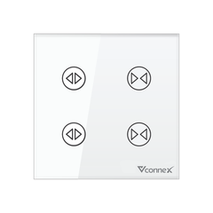 Công tắc rèm đôi không viền Vconnex VCN-WS2C