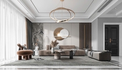 Trang trí phòng khách - Phong cách Luxury mẫu số 30
