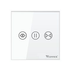 Công tắc rèm đơn thông minh không viền Vconnex VCN-WS1C