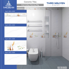 Bộ gạch ốp tường Redstar 300x600mm Ceramic RTC36.8983