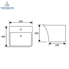 Chậu Lavabo Liền Chân JOPA JP5-B08