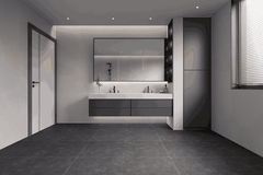 Gạch Ấn Độ 600x600 men Matt Porcelain RAW CHARCOAL