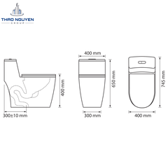 Bồn Cầu Liền Khối OSETER OS8-116