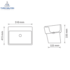 Chậu Lavabo Treo Tường OSETER OS1-228