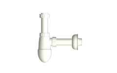 Tráp thải nhựa chữ P JOMOO 9B632-010-I011