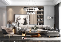 Trang trí phòng khách - Phong cách Luxury mẫu số 28