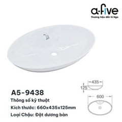 Chậu Lavabo Đặt Bàn A-Five A5-9438