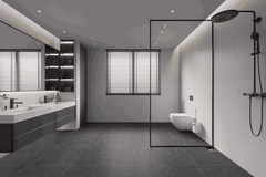 Gạch Ấn Độ 600x600 men Matt Porcelain RAW CHARCOAL