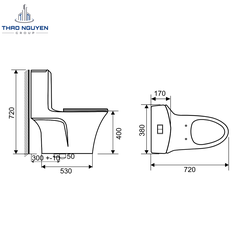 Bồn Cầu Liền Khối OSETER OS1-31