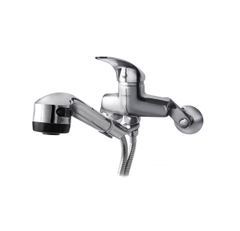 Vòi bếp nóng lạnh gắn tường rút dây đầu vòi 02 chế độ AMY AM5003