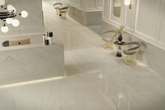 Gạch Ý 1200x1200 men Bóng Porcelain CALACATTA MONT BLANC MW0512L