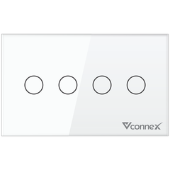Công tắc thông minh 4 kênh không viền Vconnex VCN-WS04