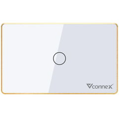 Công tắc thông minh 1 kênh viền nhôm Vconnex VCN-WS01L