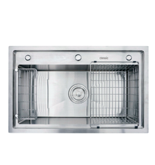 Chậu rửa bát thủ công Inox cao cấp 1 hố đại Classic DS8050