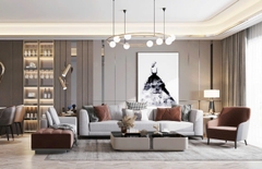 Trang trí phòng khách - Phong cách Luxury mẫu số 10