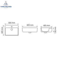Chậu Lavabo Đặt Bàn OSETER OS1-262