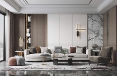 Trang trí phòng khách - Phong cách Luxury mẫu số 9
