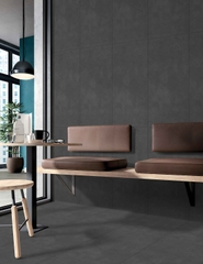 Gạch Ấn Độ 600x600 men Matt Porcelain RAW SLATE GREY