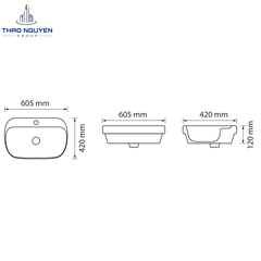 Chậu Lavabo Đặt Bàn OSETER OS1-263