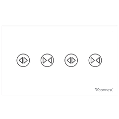 Công tắc rèm đôi không viền Vconnex VCN-WS2C