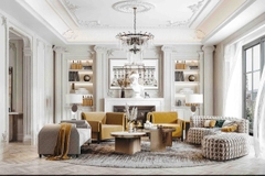 Trang trí phòng khách - Phong cách Luxury mẫu số 14