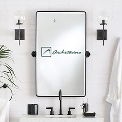 Gương Soi Nhà Tắm Khung Hợp Kim Nhôm Architorino AN5070-Đ