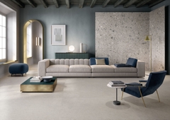 Gạch Ý 1200x1200 men Matt Porcelain SILVER GRAIN GREY SI0312