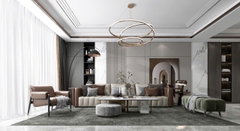 Trang trí phòng khách - Phong cách Luxury mẫu số 21