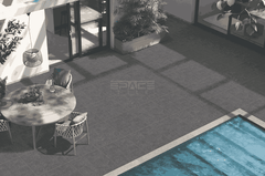 Gạch Ấn Độ 600x600 men Matt Porcelain META STONE NERO