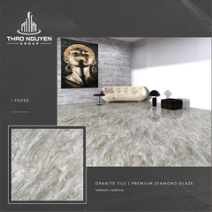 Gạch lát 1000x1000 CMC men kim cương Granite  PGD1010011S4