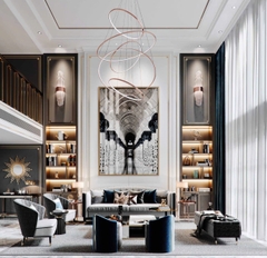 Trang trí phòng khách - Phong cách Luxury mẫu số 5