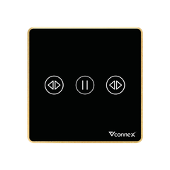 Công tắc rèm đơn viền nhôm Vconnex VCN-WS1CL