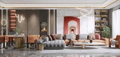 Trang trí phòng khách - Phong cách Luxury mẫu số 17