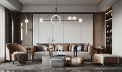 Trang trí phòng khách - Phong cách Luxury mẫu số 20