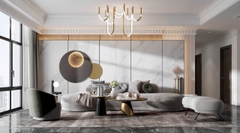 Trang trí phòng khách - Phong cách Luxury mẫu số 2