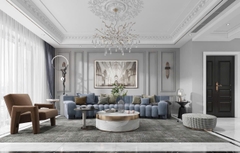 Trang trí phòng khách - Phong cách Luxury mẫu số 32