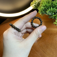 Nhẫn trầm hương Kỳ Hải Nam lu thống 4li dầu đen cận chìm 016-02