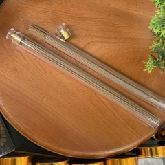 Nhang trầm hương Kỳ Hải Nam thanh ngọt, nhang không tăm dài 20cm , ống 10gram kèm đế đốt 115-01