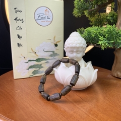 [LIVE] Vòng tay trầm hương Kì Hải Nam chìm nước Tâm Kì dầu đốt trúc 9-10li dầu đen 046-09