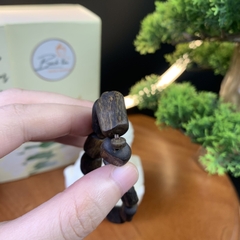 [LIVE] Vòng tay trầm hương Kì Hải Nam chìm nước Tâm Kì dầu đốt trúc 9-10li dầu đen 046-09